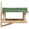 Bird Feeder House Solid Wood 35 X 29.5 X 21 Cm