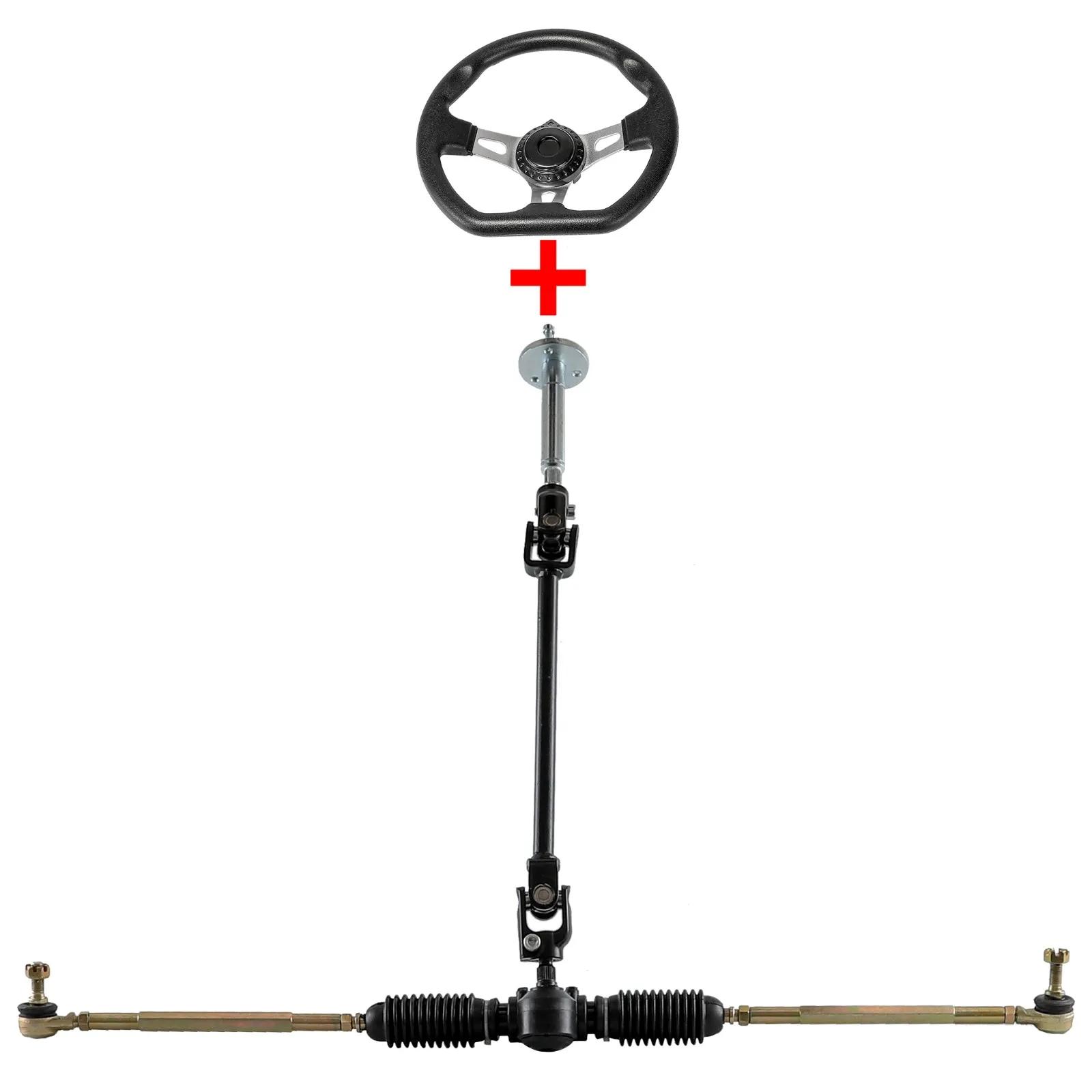 Not a whole set 29 Go Kart Rear Live Axle or Steering Wheel or Brake or 6 Tire Tyre or Tie Rod Mower