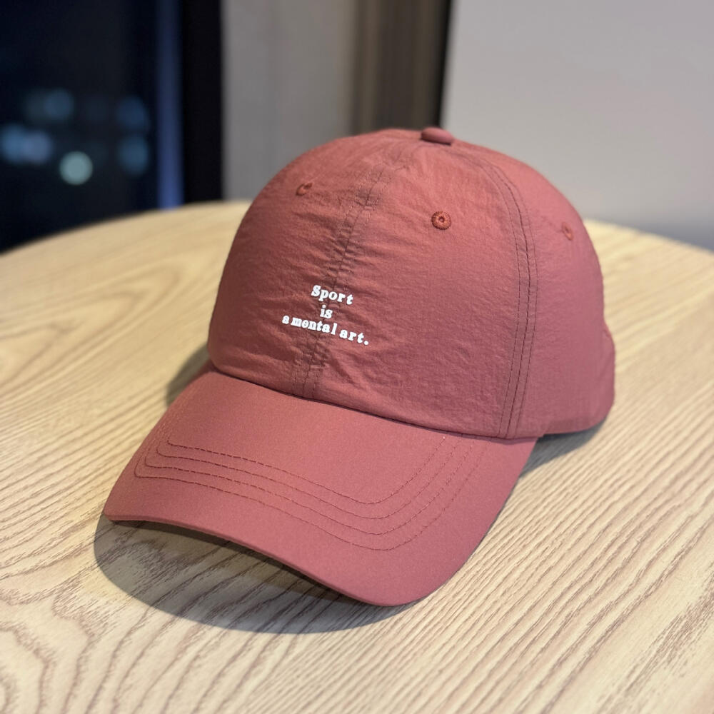 Korean Style Letter Embroidered Mesh Baseball Cap, Quick Dry Nylon Casual Hat for Men Women Daily Outdoor Streetwear Headwear