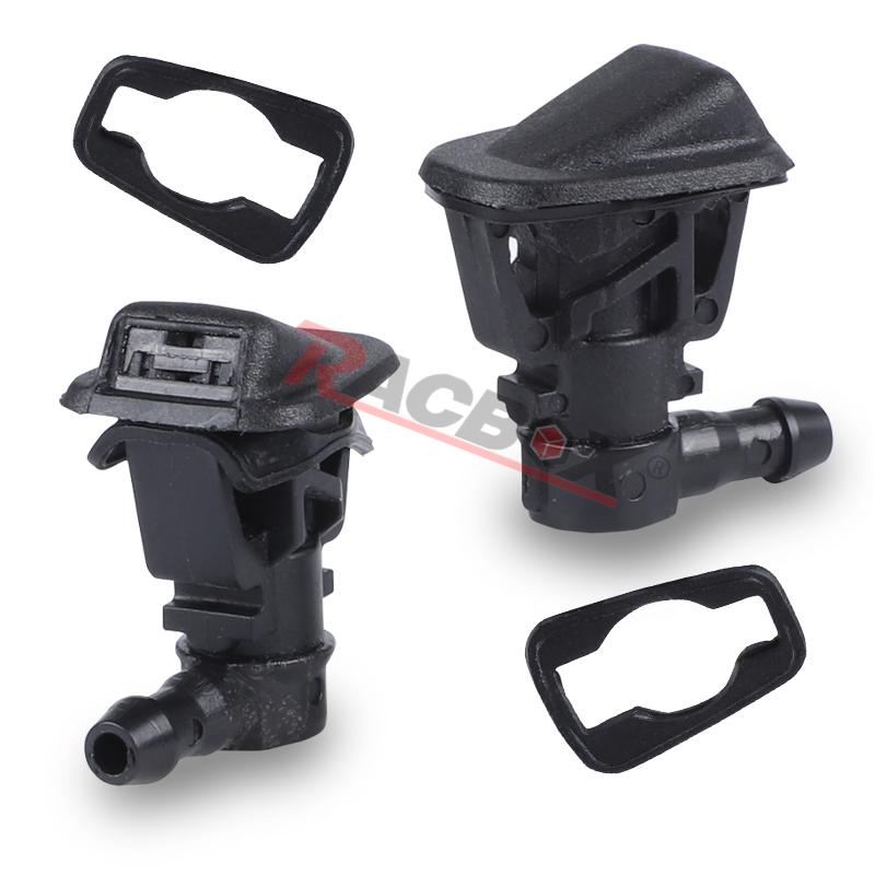 1 Pair Car Front Windshield Windscreen Wiper Washer Water Spray Jet Nozzles For Jeep Wrangler JK 2013-2017 Auto Parts 68164356AB