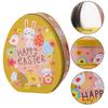 Hase Ei Süßigkeitenbox Metall Ostergeschenkboxen Cartoon Hase Blechdose Kekse Verpackungsetui Partydekorationen Kindergeschenke 2025