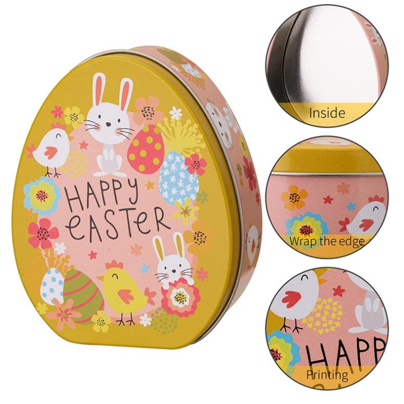 Hase Ei Süßigkeitenbox Metall Ostergeschenkboxen Cartoon Hase Blechdose Kekse Verpackungsetui Partydekorationen Kindergeschenke 2025