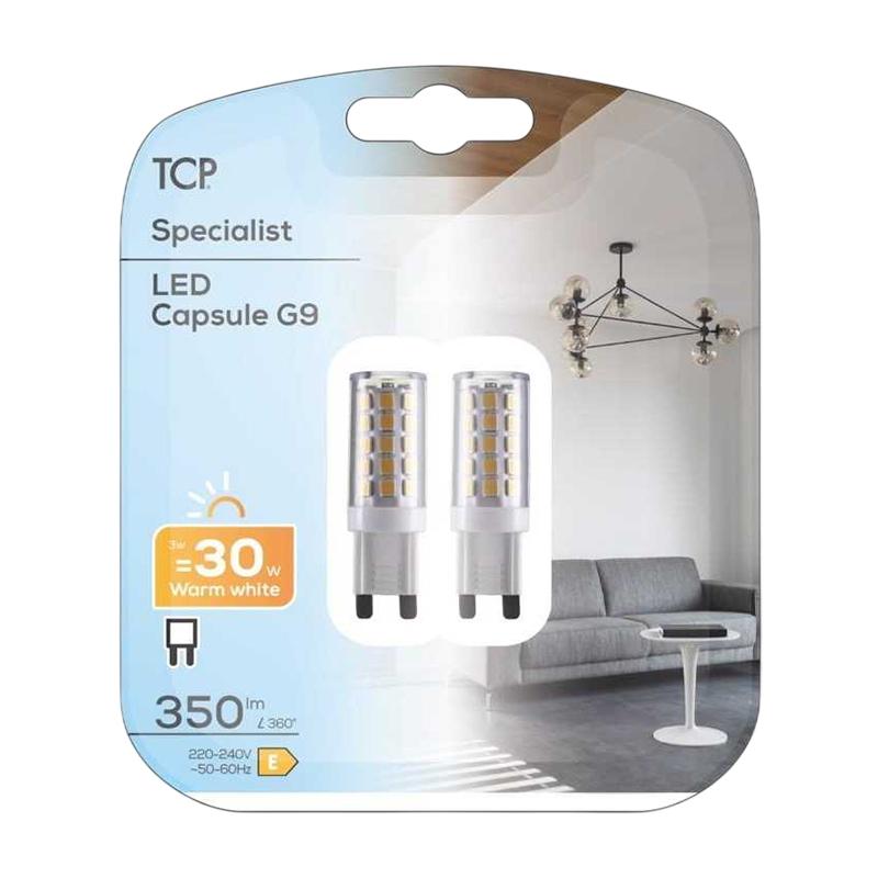 TCP G9 LED Capsule Lamps (Pack of 2)