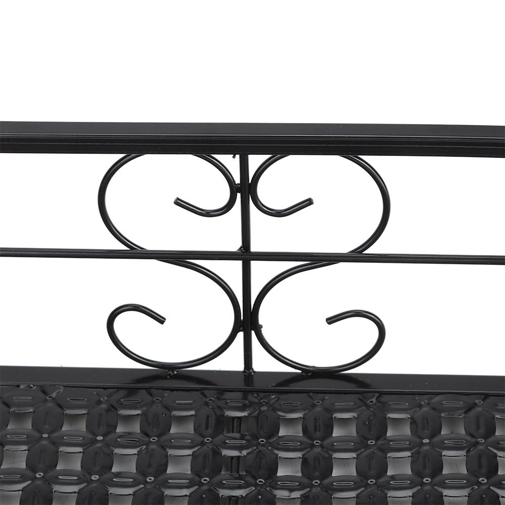 Iron Balcony Hanging Flower Rack Pot Stand with Strong Bearing Capacity,  and  -lasting for Yard Fence, Balcony Garden, Balcony Railing