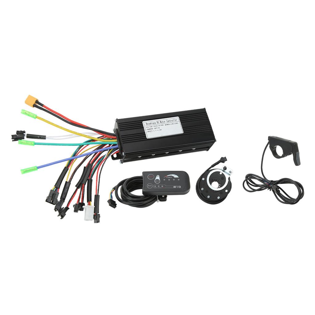 Bicycle Brushless Motor Controller Kit Sine Wave Lithium Power Assisted Retrofit Accessories with Throttle 30A
