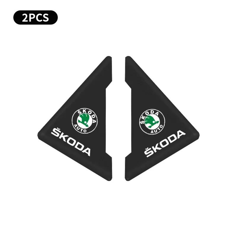 

Car Sticker 2025 Hot Silicone Car Door Corner Cover Bumper Collision Anti-scratch Protector Car Stickers For SKODA Rapid Octavia