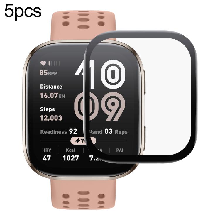 5 Stück PMMA-Verbundfolie für Amazfit T‑Rex 3 Pro 44mm / T‑Rex 3 Pro 48mm / Bip Max / Active 2 / Active Max / Balance / Bip 6 / Balance 3