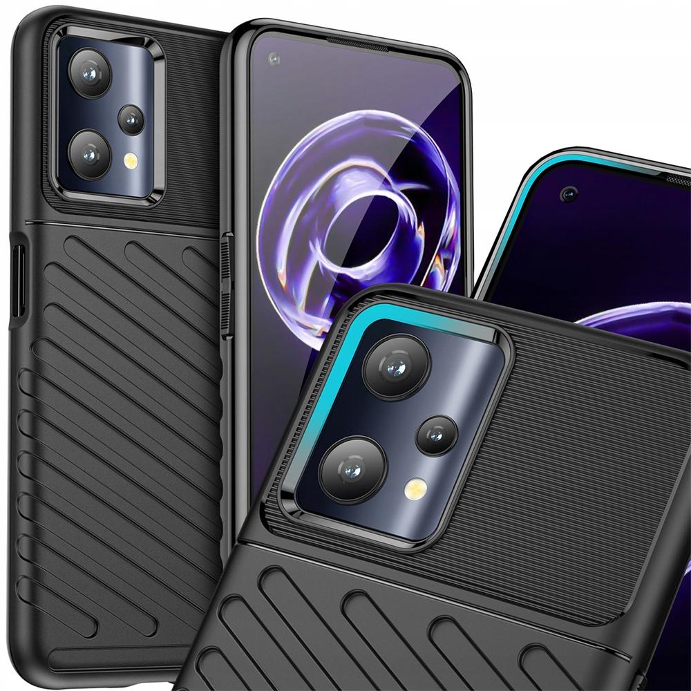 Thunder Case Elastyczne Pancerne Etui Pokrowiec Realme 9 Pro Czarny