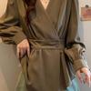 Autumn 2023 Plus Size Women's Stylish Loose Solid Color Fashion Top