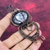 Pinolith Jasper Pendant Copper Wire Wrapped Jewelry Gemstone Handmade Pendant
