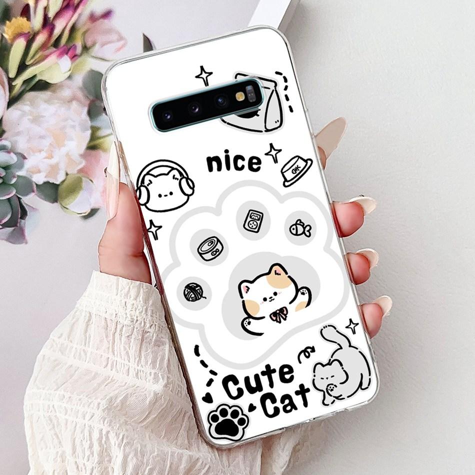 Per Samsung Galaxy S10+ S10 S10e Elegante Custodia per Telefono con Motivo Floreale e Farfalle Per Samsung S10e S10 Plus S 10 4G Custodie Morbide in Silicone TPU