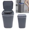 Motion Sensor Trash Can 18L Automatic Touchless Garbage Bin with Blue Luminous Press   for Bathroom Kitchen Living Room