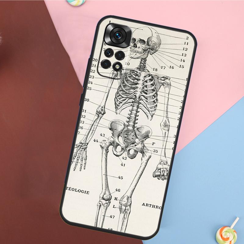 Medical Human Organs Brain Cover For Xiaomi Redmi Note 13 14 Pro 12 11 9 10 9S 10S 11S 12S Redmi 14C 10C 12C 13C Case