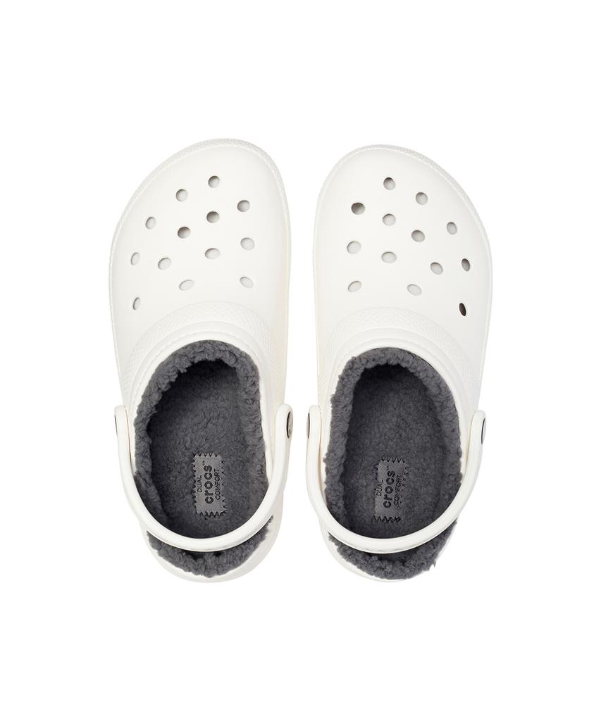 Crocs Classic Lined Clogs - White/Grey / 203591-10M