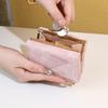 Wallet Women's New Washed Denim Pattern Clip Bag Multifunctional Card Bag Women's Premium Sense