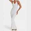 European and American cross-border women's clothing 2026 spring hot-selling new sexy temperament neck halter slim dress long dress women