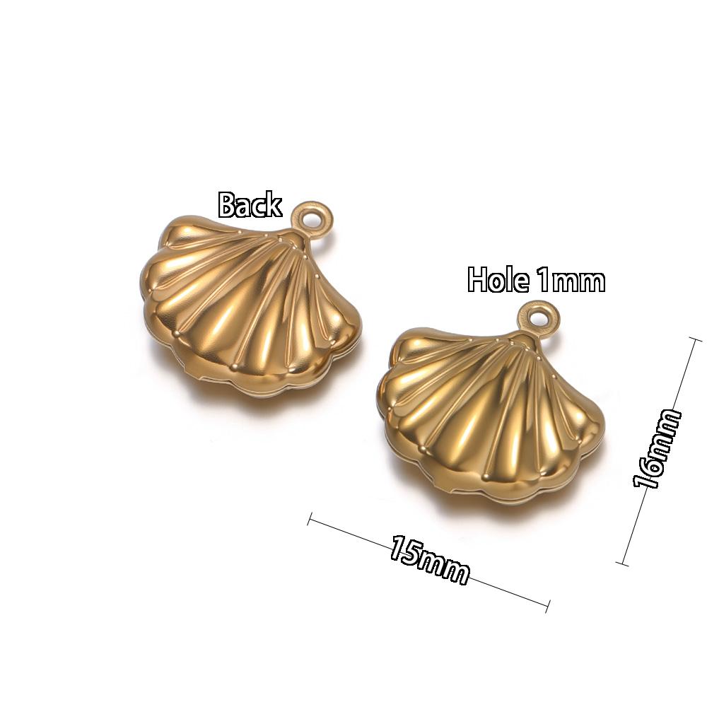 20Pcs Stainles Steel Hollow Ocean Pendants Sea Shells Lobster Starfish Charms DIY Necklace Marine Animal Pendant Jewelry Making