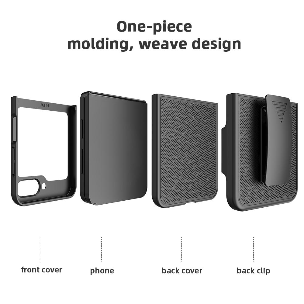 Shockproof Bag Folding Case for Samsung Galaxy Z Flip3 Flip 3 Phone Accessories Belt Clip Holder