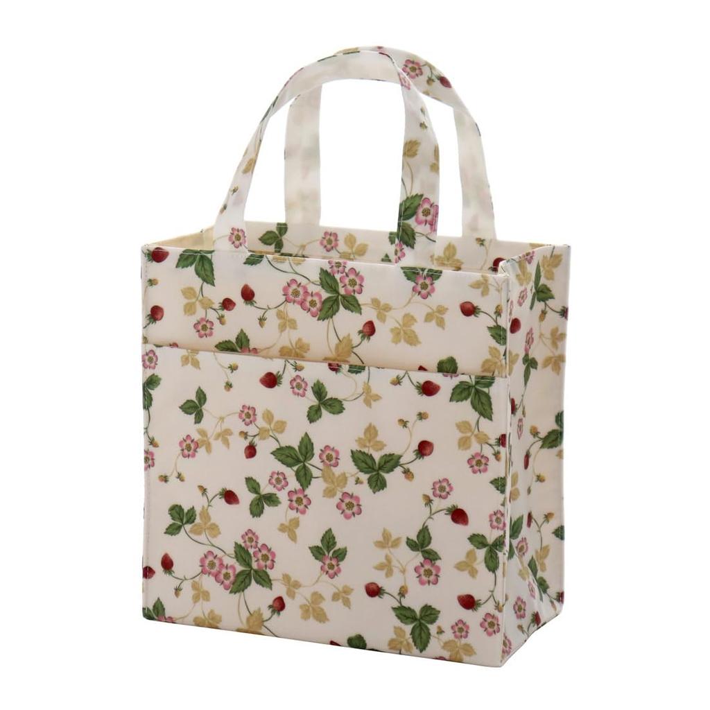 Blooming Wedgwood Tote Bag (Square Gusset) Wild Strawberry (White) Women's 001294-0003-01