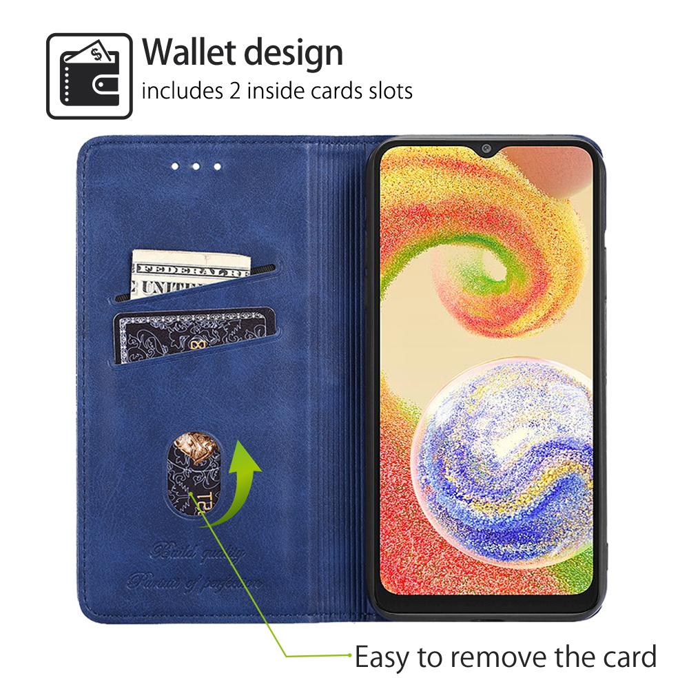 Flip Wallet Case For Samsung A15 A16 A54 A34 A24 A32 A22 A52 A72 A12 S24 S23 S21 FE S22 Ultra Cover Retro PU Leather Holster Card Slot Phone Bumper