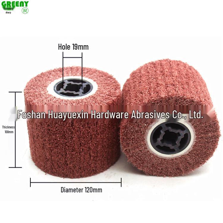 Stainless Steel Brushed Wheel with Sandpaper 120x100x19mm – Easy-to-Use Polishing Wheel