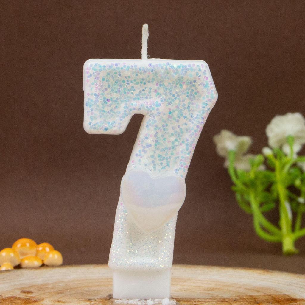 White Number Birthday Candles - DIY Creative Party Decorations for Cakes