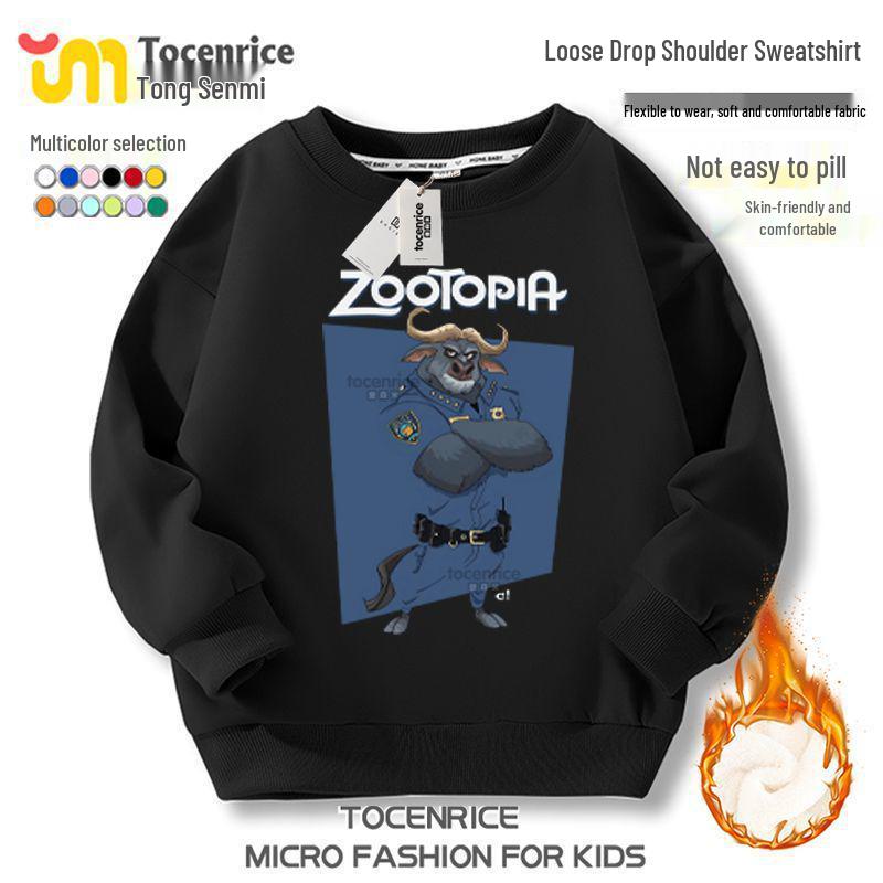 Zootopia 2 Fleece-Kapuzenpullover – Charakterkollektion für lässige Kinderkleidung