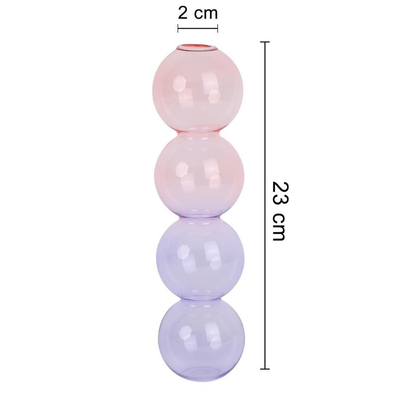 Ins Crystal Ball Bubble Glass Vase Flower Arrangement Hydroponics Ball Glass Art Flower Ware Home Decor Tabletop Glass Vase