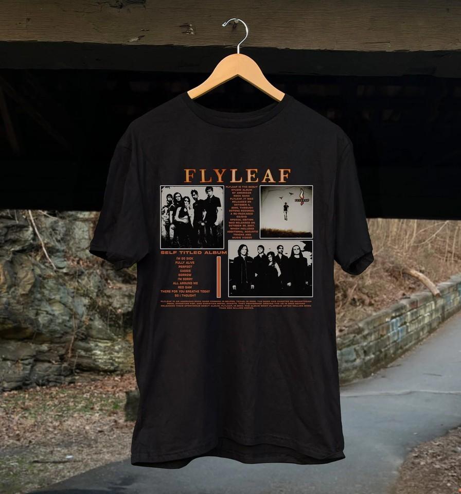New Rare Flyleaf Band Album Cotton Black T Shirt For Men All Size UR148 L