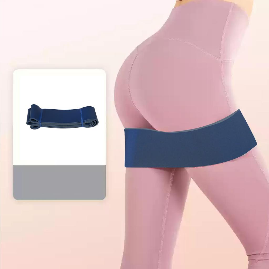 Exercise Band Blue Latex 65 To 175lb Elastic Exercise Loop for Workout Fitness Pull Up Training 64mm