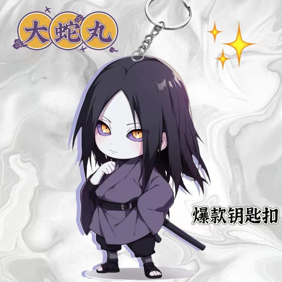 Anime Naruto Acrylic Keychain Accessaries Uzumaki Naruto Cartoon Keyring