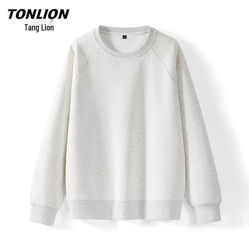 Мужская повседневная толстовка TonLion с длинным рукавом и круглым вырезом 4XL