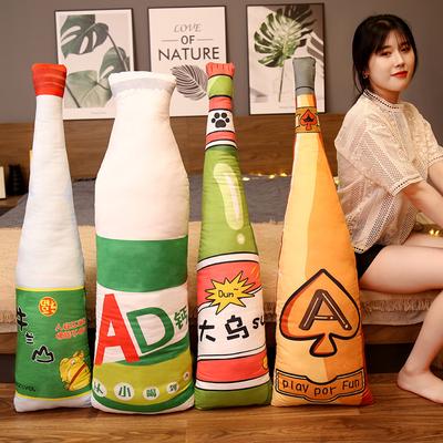 160 cm Kreatives Flaschenkissen Plüschtier Puppe Weinflasche Milchflasche Mineralwasserflasche Geburtstagsgeschenk für Kind Freundin