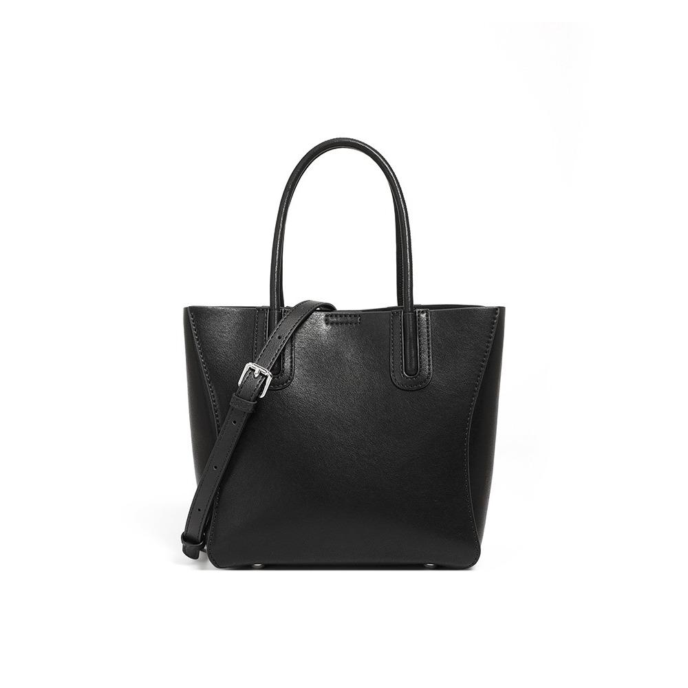 Leather Bucket Bag Textured Shoulder Bag Simple Shoulder Messenger Women's Bag