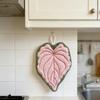 Prosop de mână în formă de frunză cu design suspendat Prosop de mână pentru bucătărie Gros Absorbant Reutilizabil Prosop portabil Accesorii pentru baie Bucătărie
