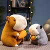 Cute Guinea Pig Plush Doll Kapibara Doll Earth Plucked Guinea Pig Doll Toy Girl Cuddle Sleeping Gift