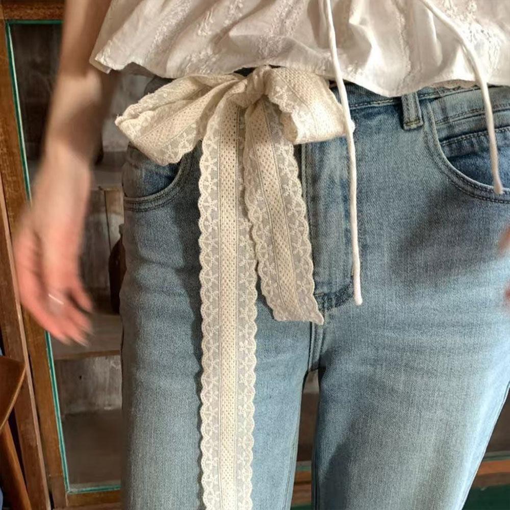 

Cotton Ribbon Long Scarf Pastoral Style Ribbon Hair Strap Street Dance 2