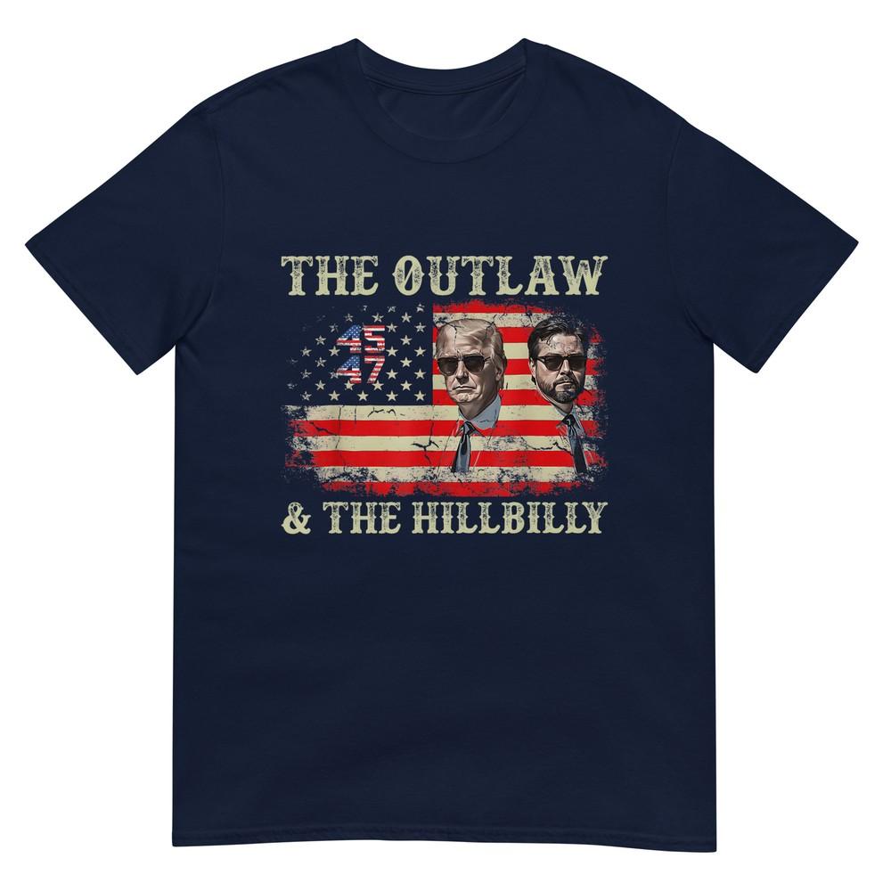 Trump 2024 Flag Outlaw Hillbilly Jdvance 2024 Donald Trump Tshirt S