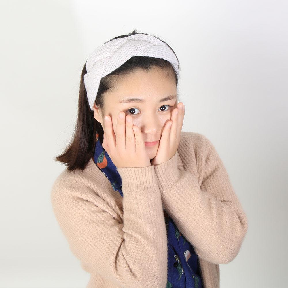 Fashion Gifts Women Twist Headwear Knitted Headband Vintage Crochet Hair Band
