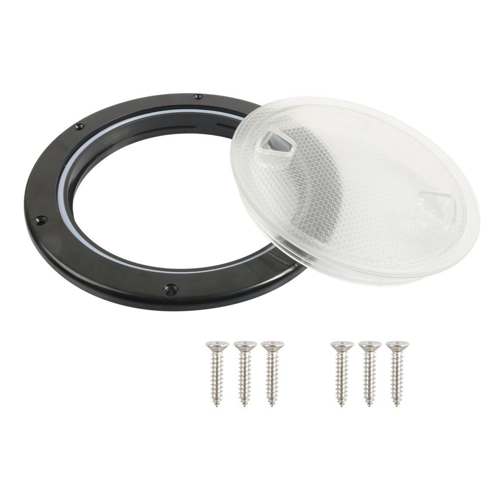 Rotating Lock 8 Inch Round Deck Inspection Access Hatches Cover ABS Material UV Resistant Suitable For Boats And Campers