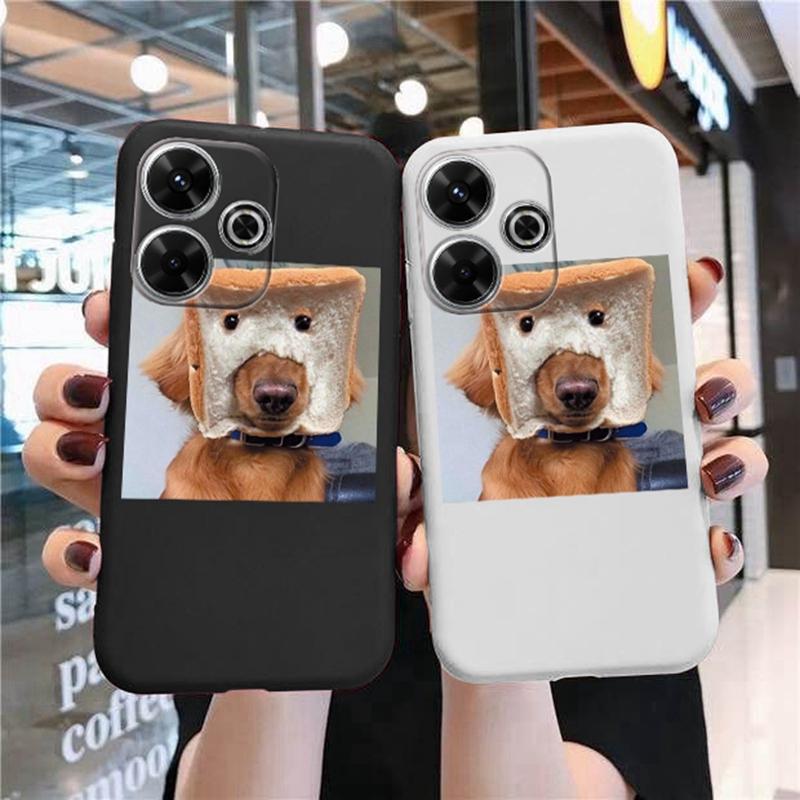 Funny Dog Soft Silicone Case For Redmi Note 13 Pro 13C 14 Poco C65 Samsung A55 M35 S24 Xiaomi iPhone Huawei Honor 200 Realme 9 Camera Shockproof Cover