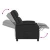 Massage Recliner Chair Black Artificial Leather