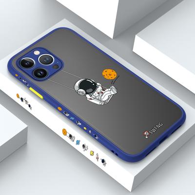 Piękny uroczy futerał na telefon z kreskówek dla iPhone 14 13 12 11 Pro Max Samsung Galaxy S20 FE A52 S23 Infinix Slim matowy pokrowiec ochronny na obiektyw