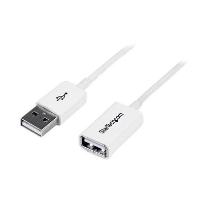 USB Uzatma Kablosu - STARTECH - 1 m - Beyaz - Çift Korumalı - Kalıplı