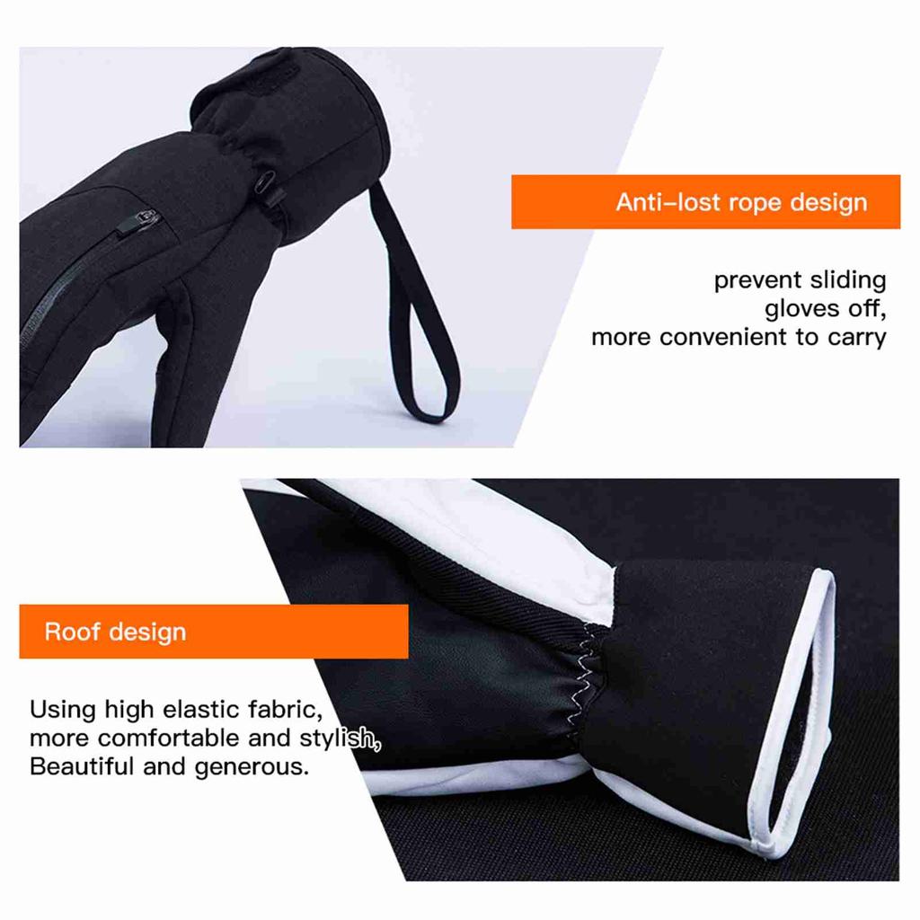 Snowboard-Fäustlinge für Damen Herren Wasserdichte Skihandschuhe Touchscreen Schneehandschuhe für Winter Snowboard Schneemobil
