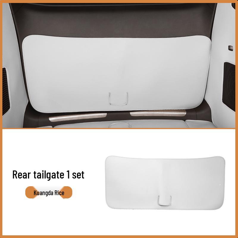 Denza D9 Trunk Mat & Full Coverage Leather Floor Mats for Middle Row & Tail Box - Special Interior Accessories Denza D9
