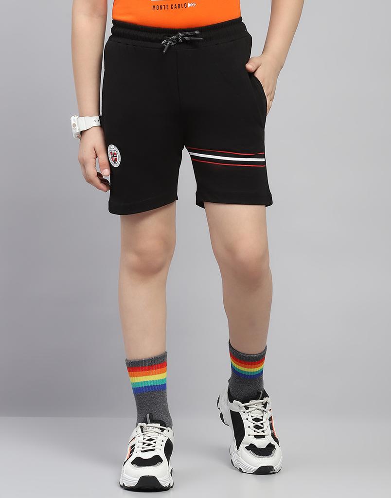 MONTE CARLO Boys Black Printed Bermuda