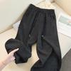Siboshe Women's High-Waisted Wide-Leg Casual Fleece Pants