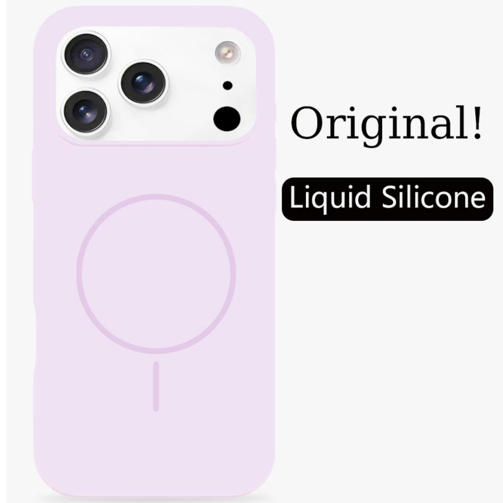 High Quality Dopamine Liquid Silicone Case for IPhone 17 Air 16 15 14 Plus 13 12 Pro Max Skin Feel Magnetic Wireless Charg Cover