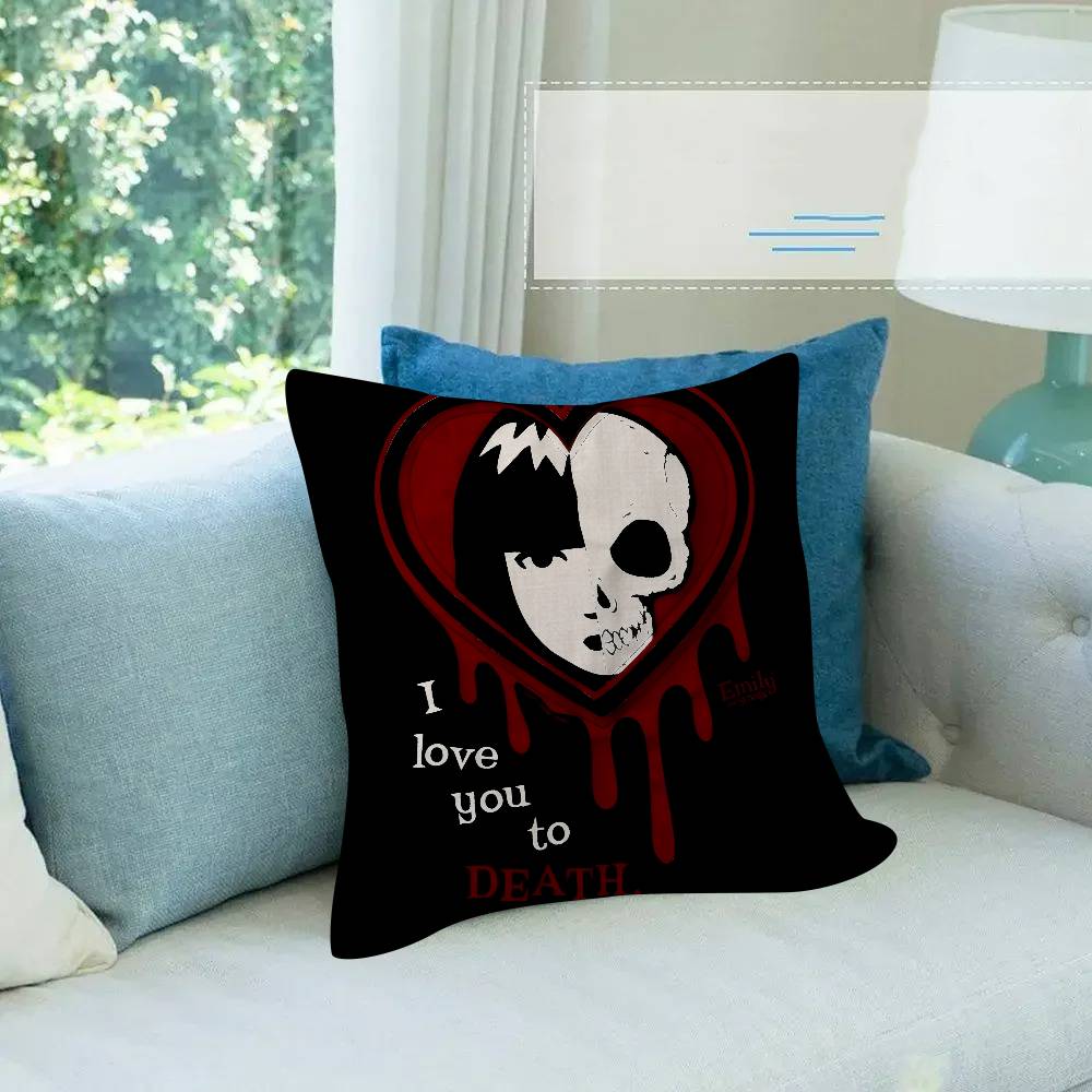 Anime Emily The Strange Pillow Anime Pillow Sofa Bed Head Pillow Cover Cushion Cover Fashion